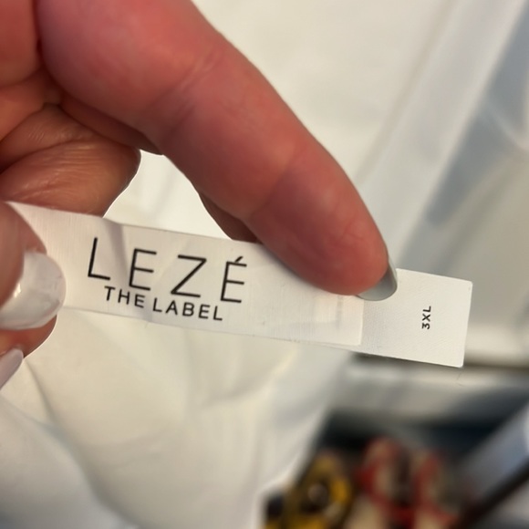 Leze the Label perfectly fitted white long sleeve dress shirt sz 3XL - Picture 7 of 8